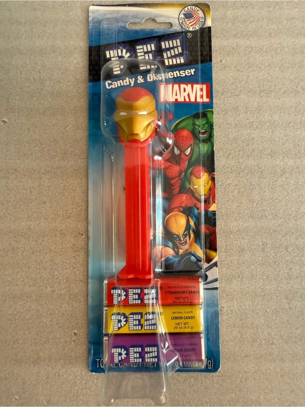 2013 Sealed PEZ Marvel Iron Man Candy Dispenser